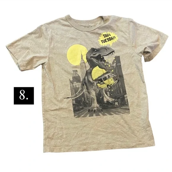 Boys T-shirt Bundle (11) Short Sleeve Shirts Mixed Brands Size S (6/7) - Picture 10 of 13